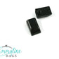 Zipper/Cord Ends - Matte Black - EBCAP-3MB
