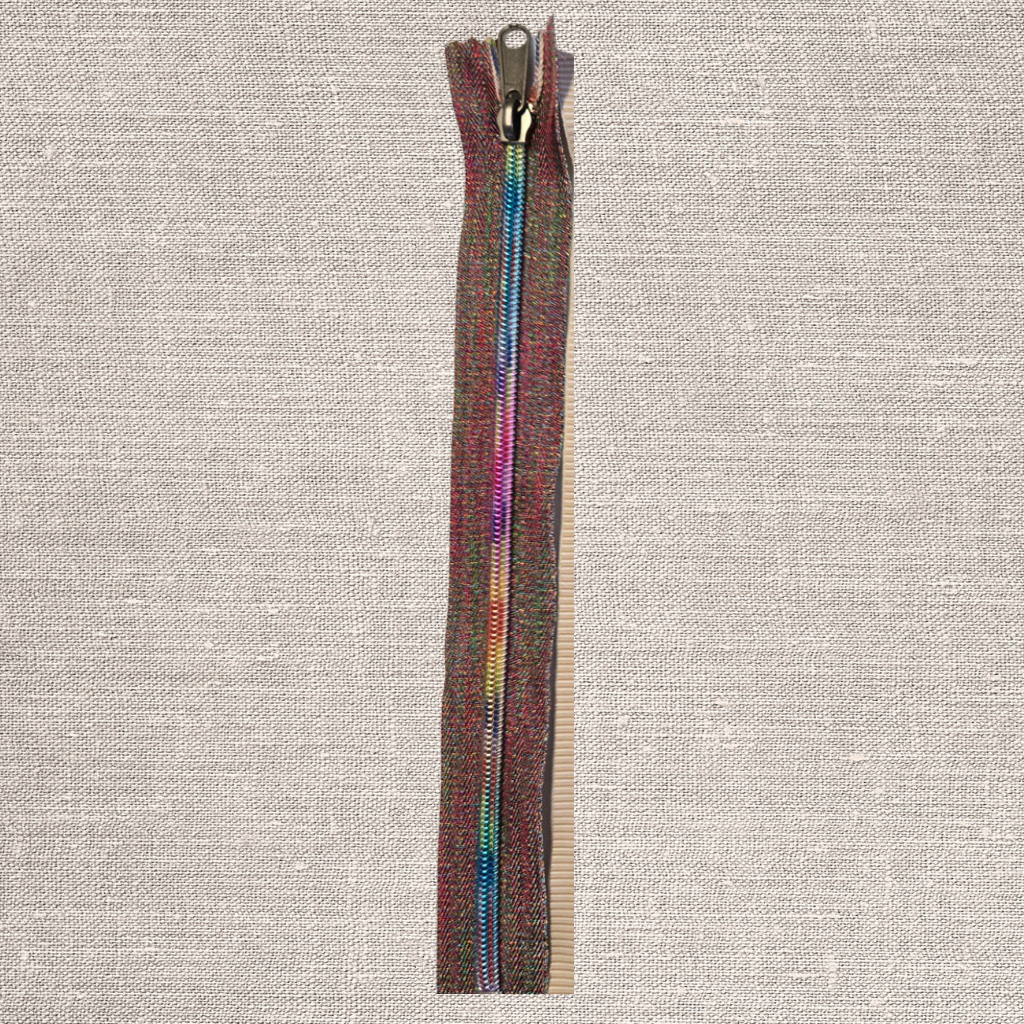 Zipper - 20" Multi Color Tweed