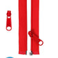 Zipper - 50" Separating + Extra Slide - Atom Red # ZIP50-260