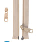 Zipper - 50" Separating + Extra Slide - Natural # ZIP50-130