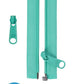 Zipper - 50" Separating + Extra Slide - Turquoise # ZIP50-212