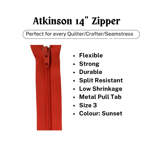 Zipper, Atkinson 14" - Sunset - ATK324Z