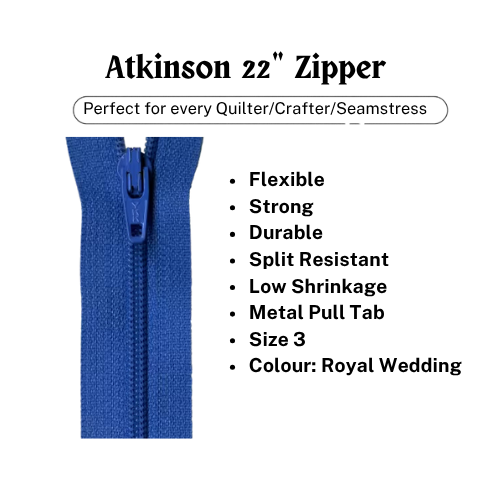 Zipper, Atkinson 22" - Royal Wedding - ATK-754