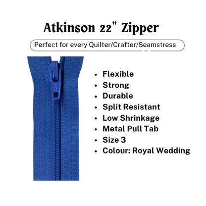 Zipper, Atkinson 22" - Royal Wedding - ATK-754