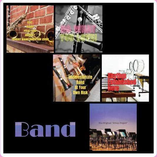 Zipper Bag Panel - Band - New Style - 5" x 7"