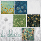 Zipper Bag Panel Dandelions  Watercolor  New Style 420 10panels