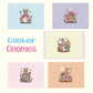 Zipper Bag Panel Easter Gnomes  Watercolor  New Style 420 10panels