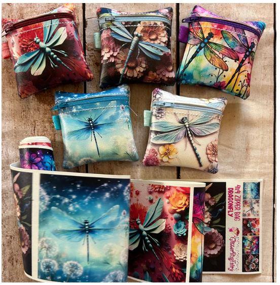 Zipper Bag Panels Dragonfly