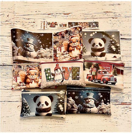 Zipper Bag Panels - Christmas Classics