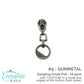 Zipper Slider W/Pulls - "Custom" Dangling Circle - EBSP5-7GM