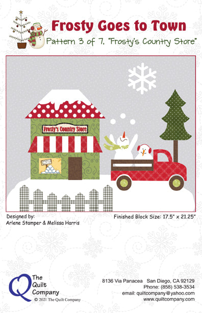 Frosty Goes to Town Block of the Month - Full Kit w/Accessory Pack