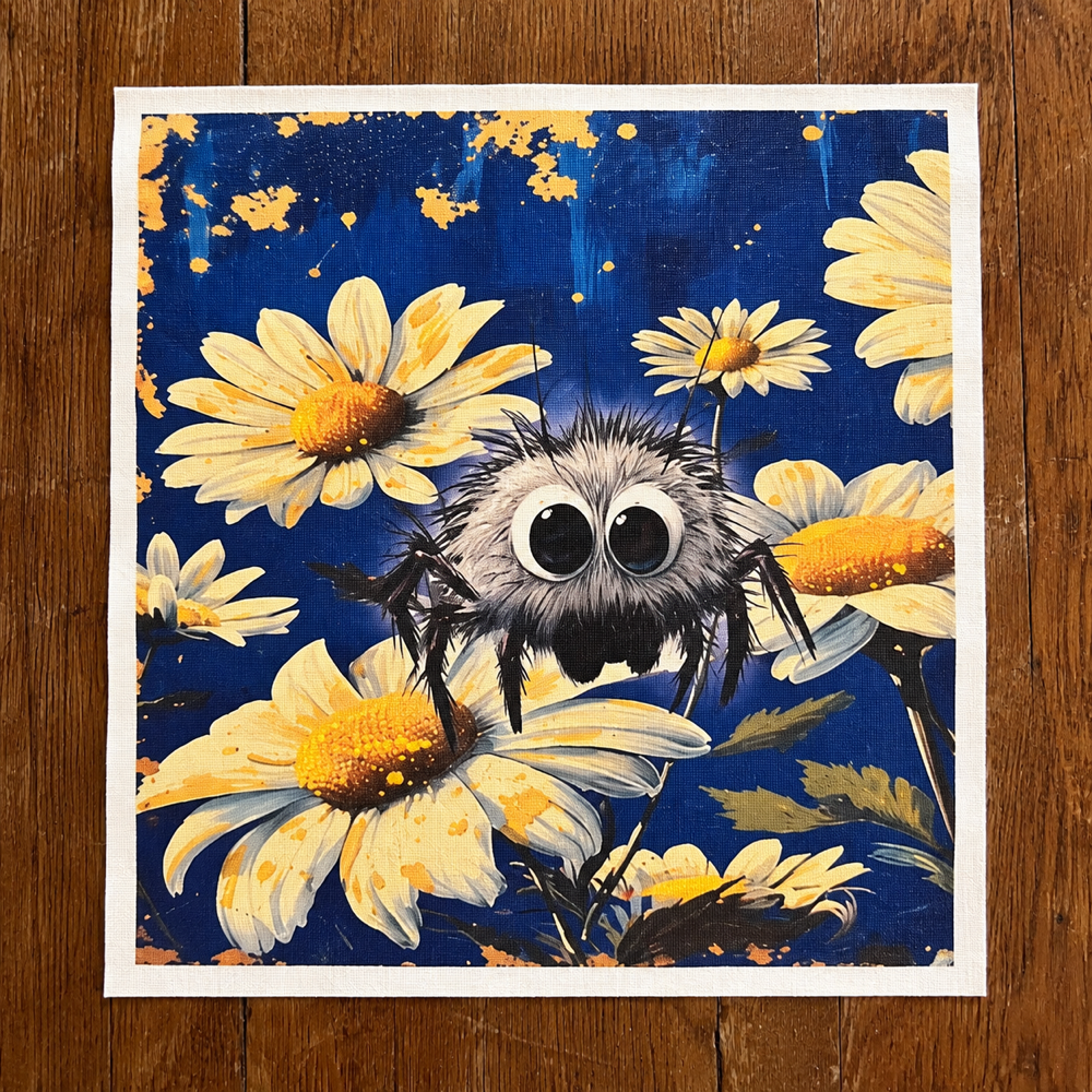 Flower Bugs Chapstick Gift Card - Blue Spider