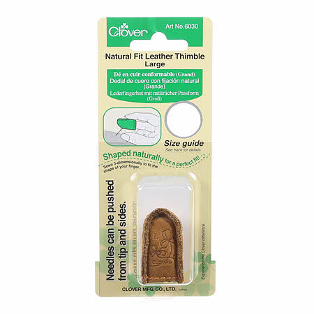 Natural Fit Leather Thimble Large
