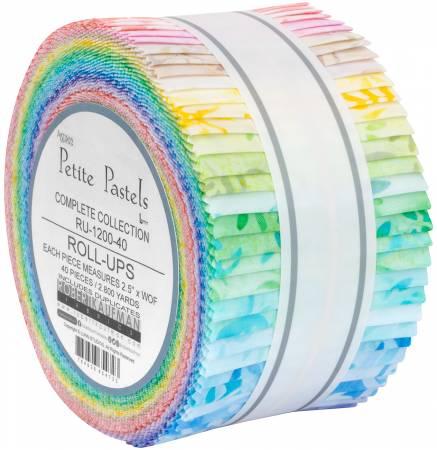 2.5in Strips Petite Pastels 40pcs/bundle # RU-1200-40