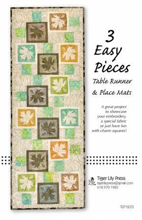3 Easy Pieces Table Runner &  Place Mats - TLP1233