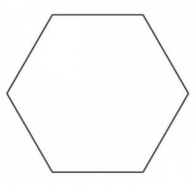 EPP Iron-Ons English Paper Piecing Templates *1 Hexagon - 100