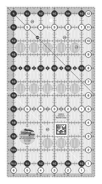 Creative Grid 6 1/2 x 12 1/2 Ruler - CGR612