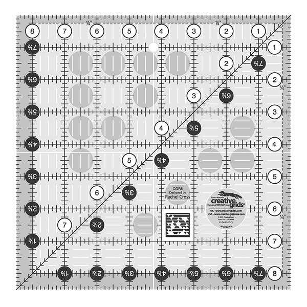 Creative Grid 8 1/2" Square Ruler CGR8
