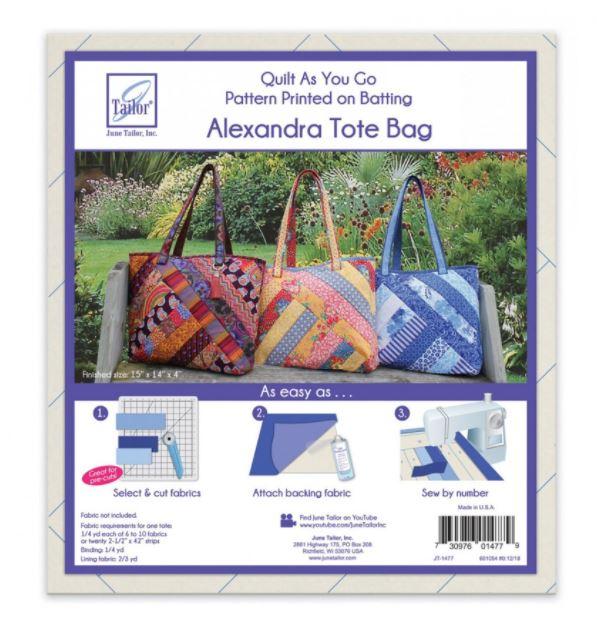 Alexandra Tote Bag - Quilt As You Go - JUTJT-1477