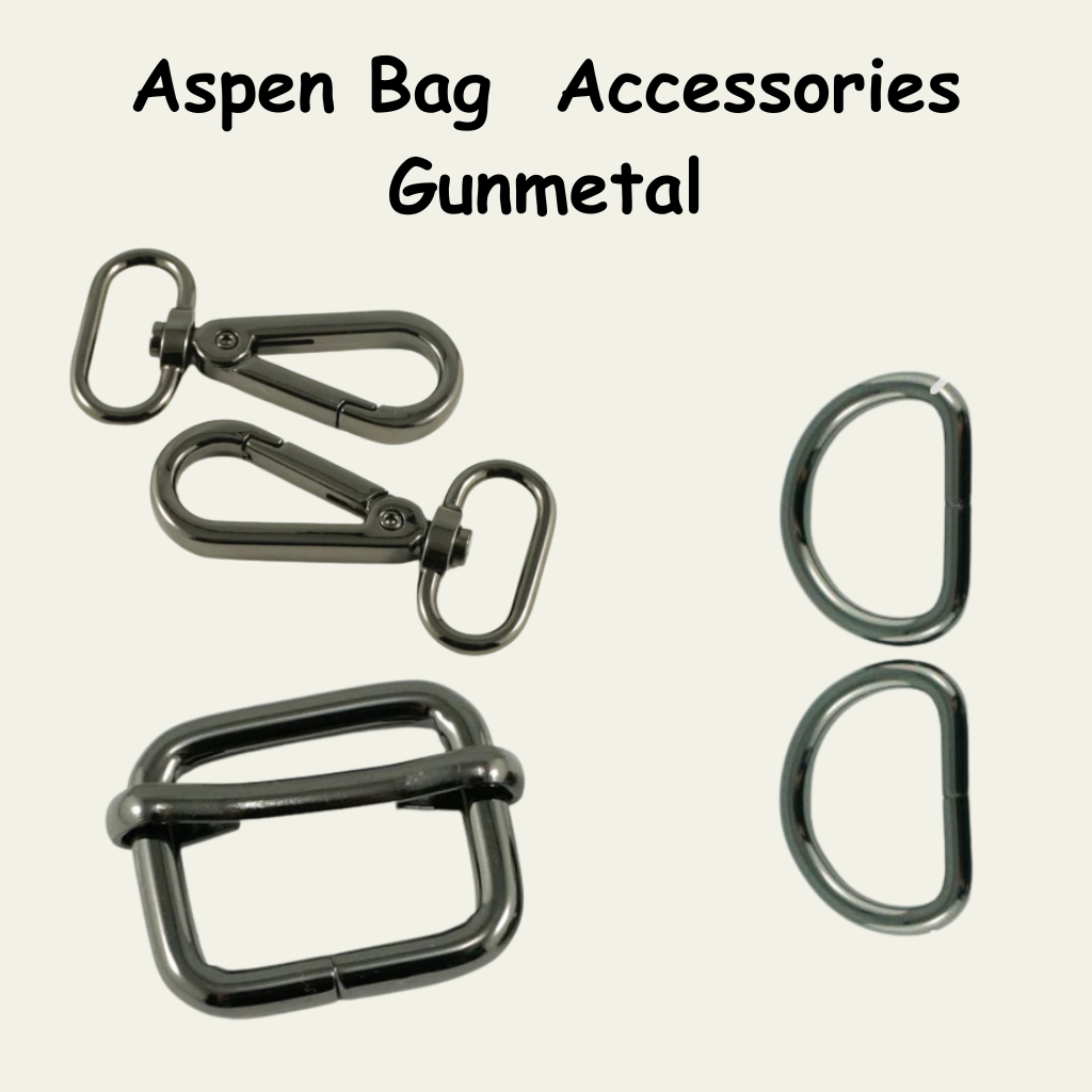 Aspen Crossbody Bag Hardware Kit - Gunmetal