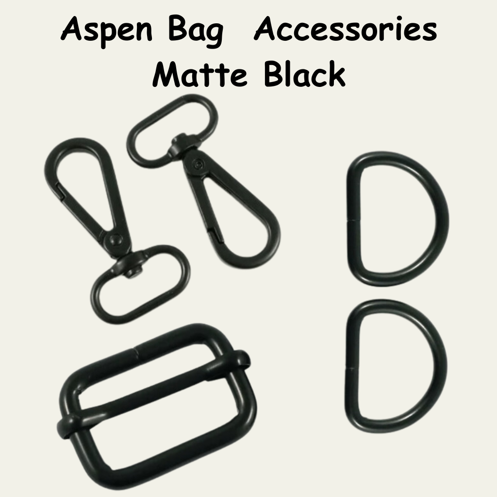 Aspen Crossbody Bag Hardware Kit - Matte Black