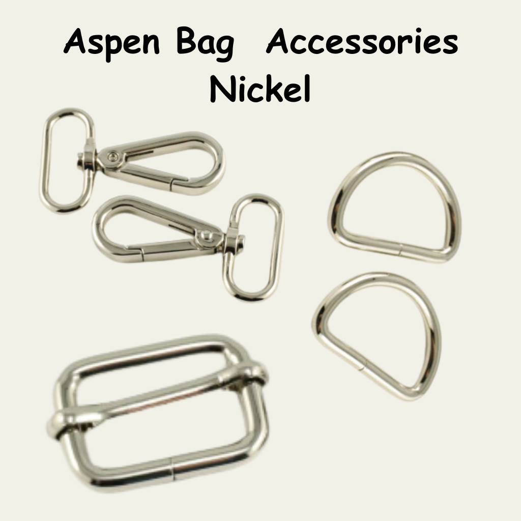 Aspen Crossbody Bag Hardware Kit - Nickel