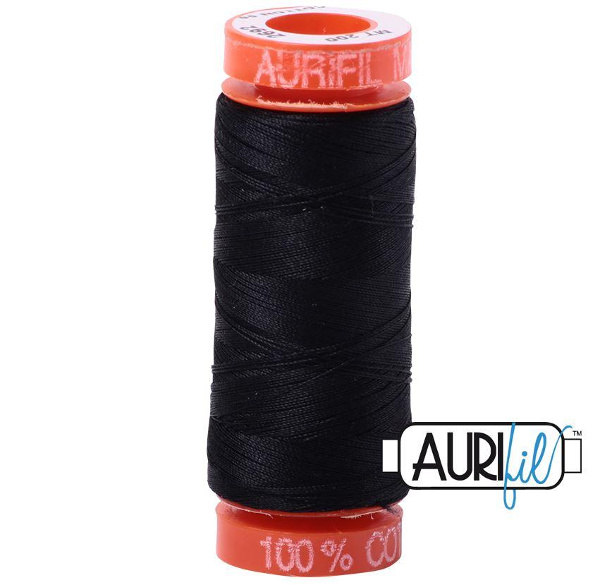 Aurifil Thread - 50 wt - MK50SP200-2692 - Black