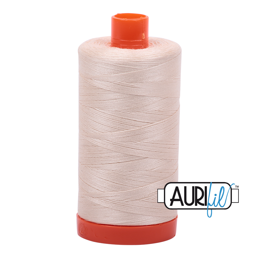 Aurifil Thread - 50 wt Cotton - Light Sand - MK50SC6-2000