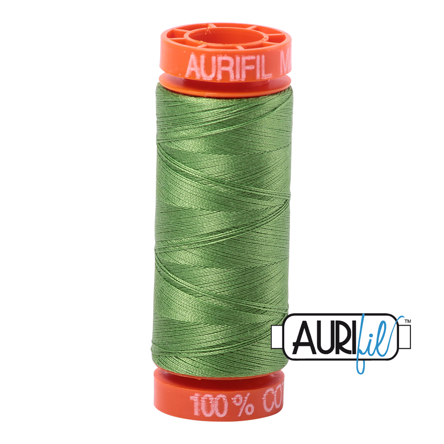 Aurifil Thread - 50wt - Grass Green  - 200 Meters - MK50SP200-1114