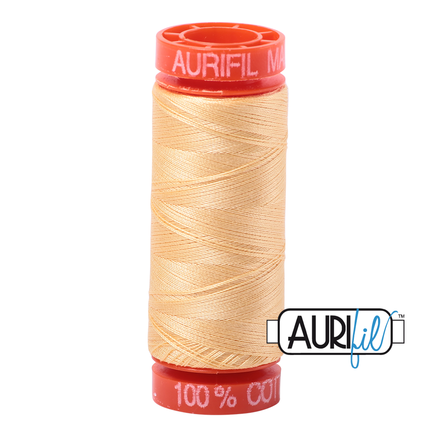 Aurifil Thread - 50 wt - 200 meter - Medium Butter - MK50SP200-2130