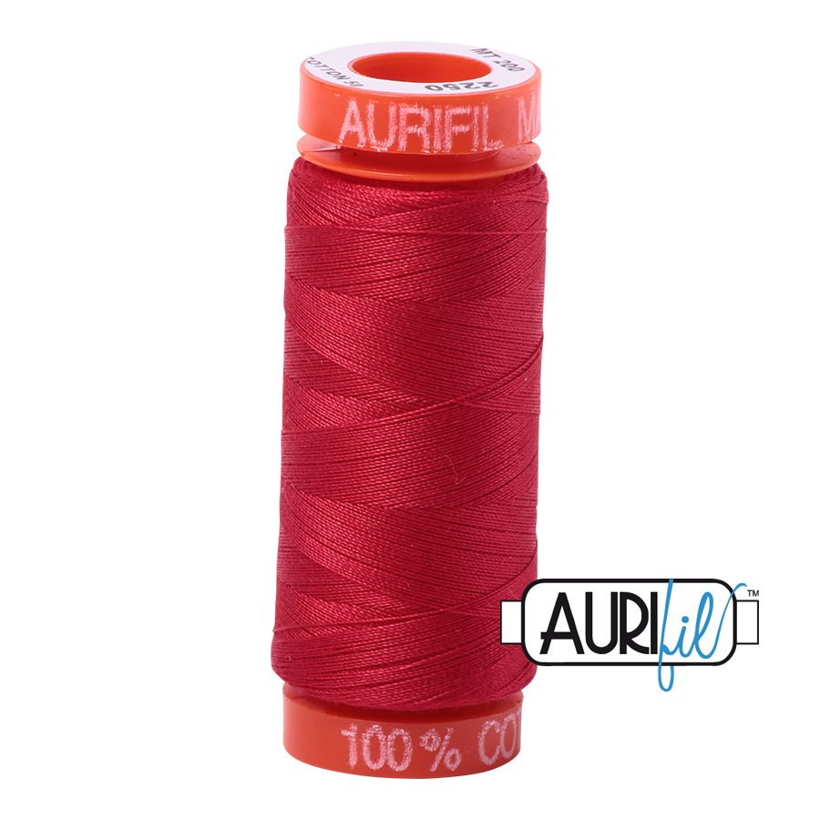 Aurifil Thread - 50 wt - 200 meters - Red - MK50SP200-2250