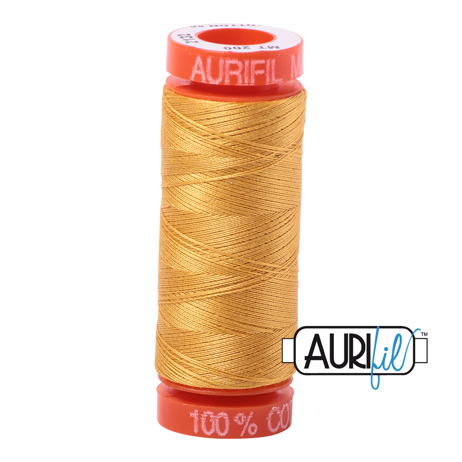 Aurifil Thread - 50 wt - 200 meters - Tarnished Gold - MK50SP200-2132