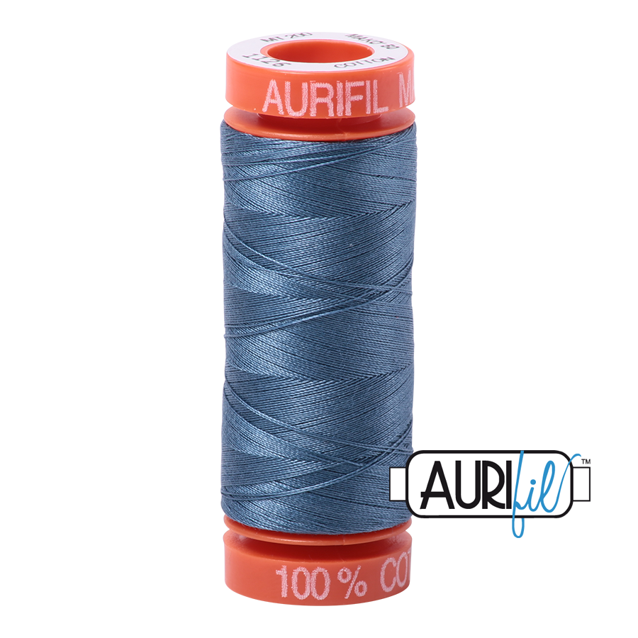Aurifil Thread - 50 wt -200 meters -  blue grey - MK50SP200-1126