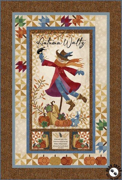 Autumn Waltz Panel With Border Wallhanging