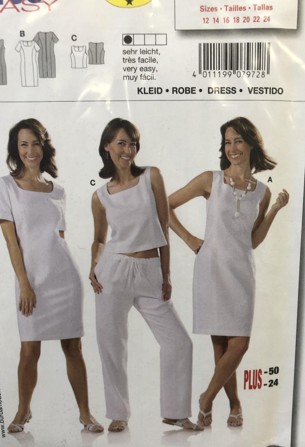 BURDA - 7972 Ladies Dress/Top