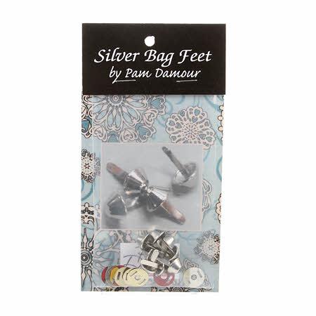 Bag Feet 1/2 Silver 8 per pack # NOT26