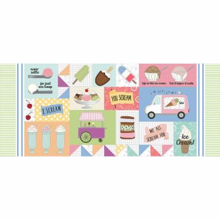 Bench Pillow Kit Two Scoops, fabric for top, borders & backing. # KIT-MASTSPBP