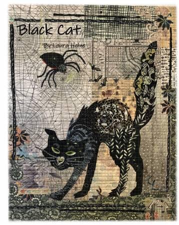 Black Cat Collage Pattern # LHFWBLACKCAT  Special Order