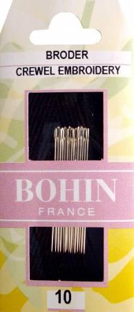 Bohin Embroidery / Crewel Needles Sizes 10 # 00722