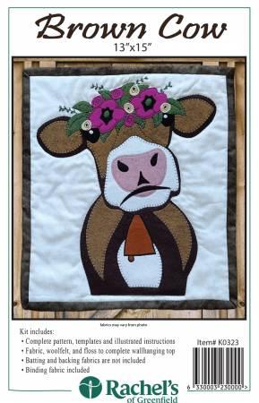 Brown Cow Wall Quilt Kit # RK0323