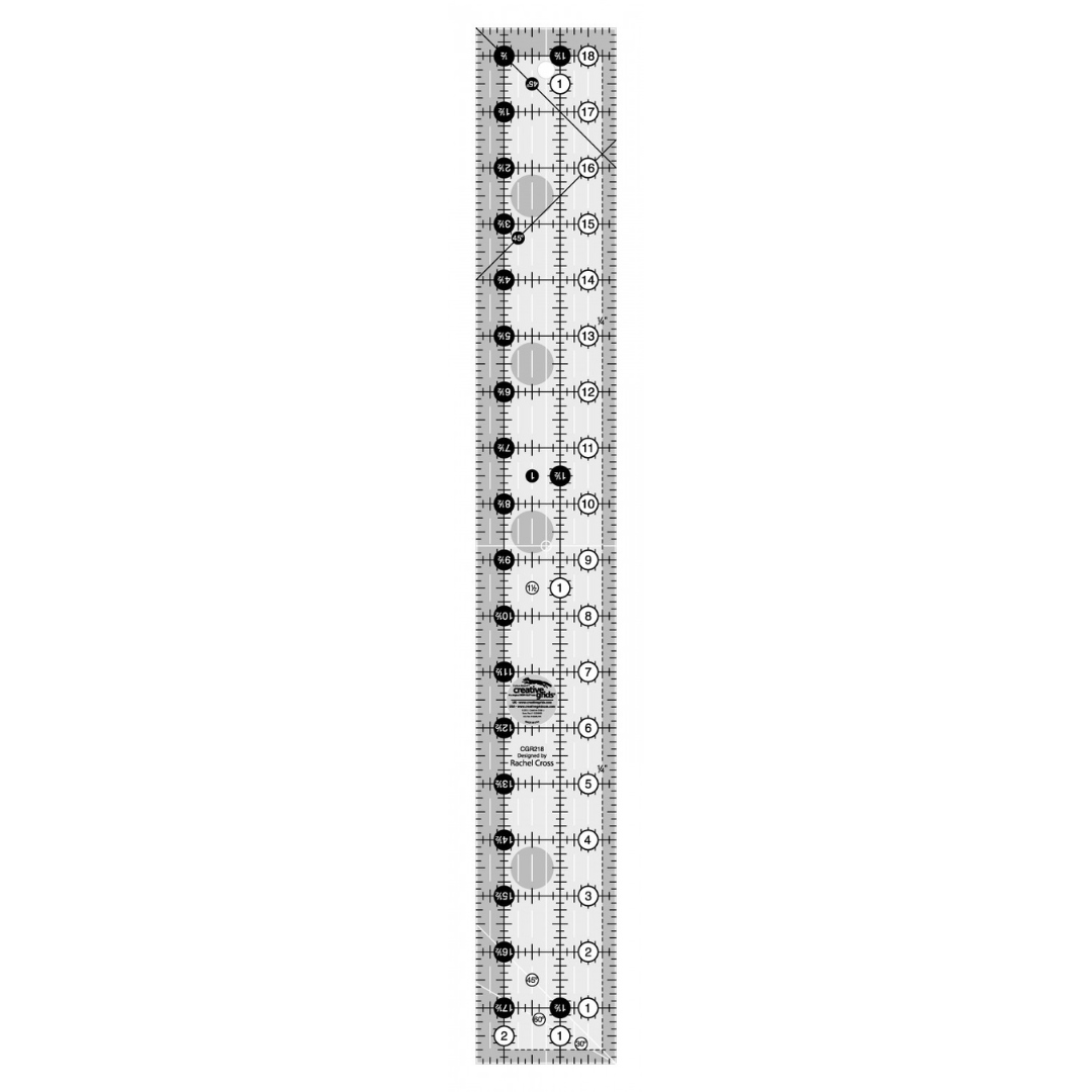 Creative Grid 2-1/2in x 18-1/2in Rectangle Ruler - CGR218