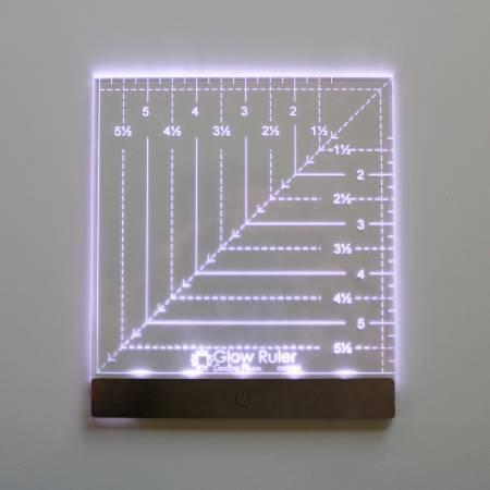 Carolina Moore Glow Ruler 6in Square # CM23GL