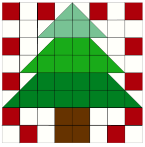 Christmas Barn Block #6 - Mighty Pines
