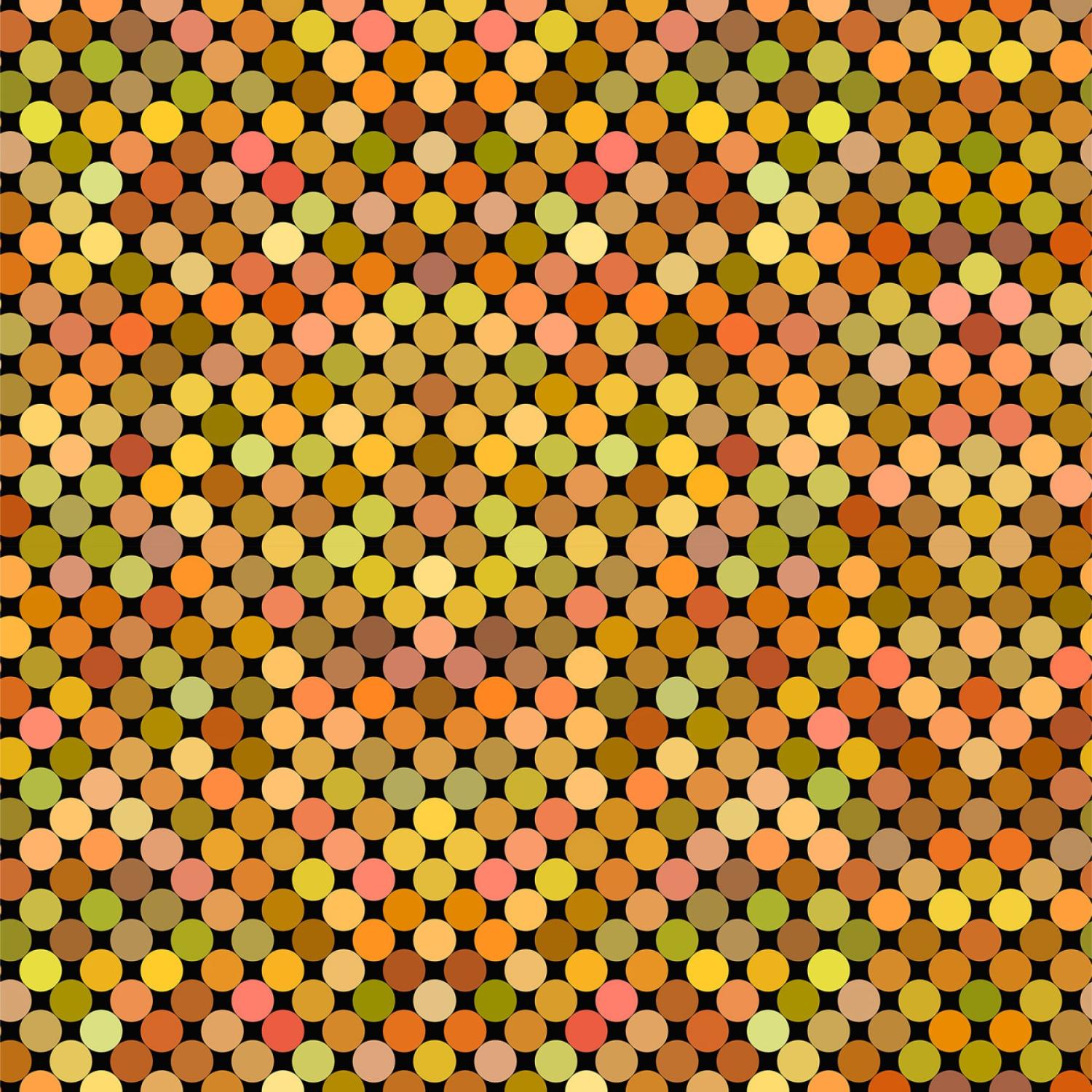 Colorful - Dots - Digital Print - Yellow  - IBFCOL6COL-3
