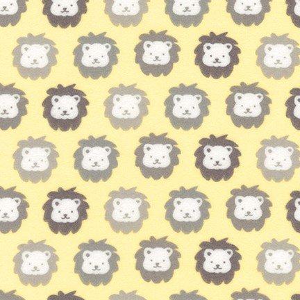 Cozy Cotton Flannel Lions - Yellow - 18679-5