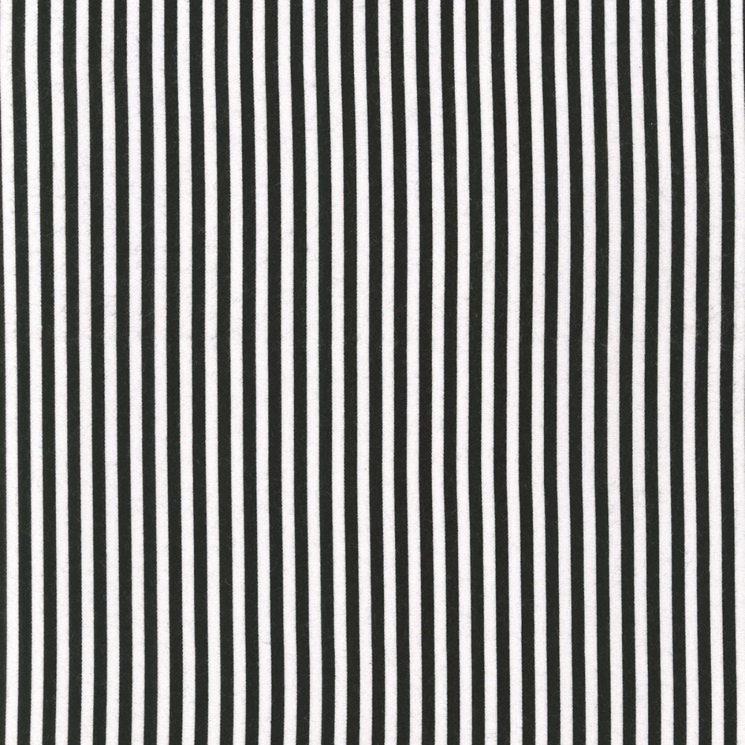 Cozy Cotton Flannel Stripes - Black - 21360-2