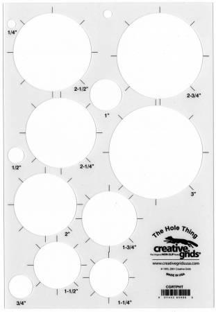 Creative Grid - The Hole Thing Circle Template - CGRTPHT