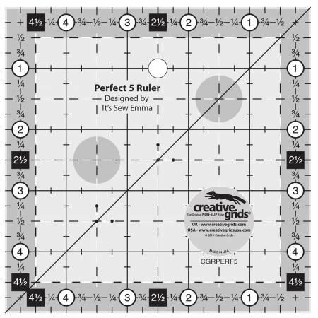 Creative Grids Perfect 5 Ruler CGRPERF5 - Special Order