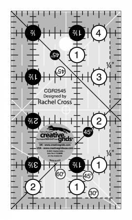 Creative Grids Quilt Ruler 2-1/2in x 4-1/2in # CGR2545