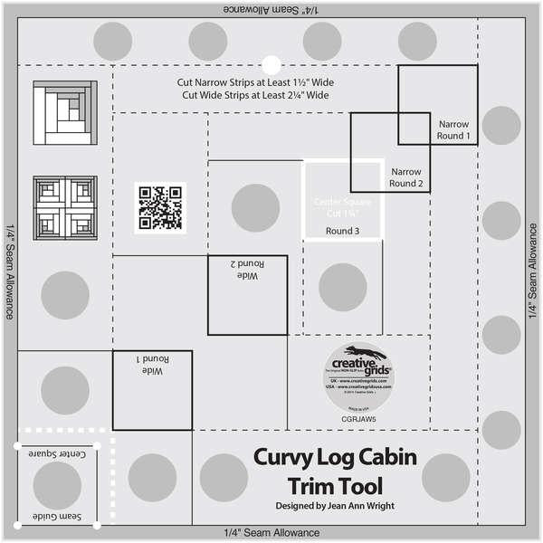 Creative Grid Curvy Log Cabin Trim Tool CGRJAW5